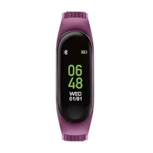 image of Tikkers Series 1 Purple Velcro Strap Activity tracker with colour Touch Screen and up to 7 day battery life TKS01-0017