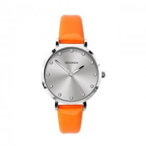 image of Sekonda Silver And Orange Fashion Watch - 40011