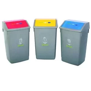 Image of Addis Recycling Bin Kit Pack of 3 505575505574