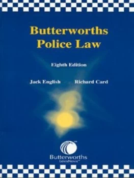 Image of Butterworths Police Law by Jack English and Richard Card Paperback