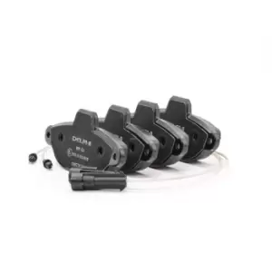 Image of DELPHI Brake pad set LP851 Brake pads,Brake pad set, disc brake FIAT,LANCIA,PANDA (169),500 (312),PUNTO (188),Seicento / 600 Schragheck (187_)