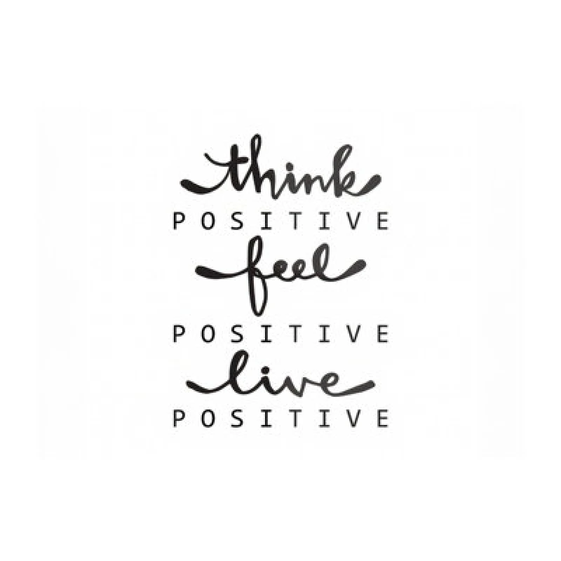 Image of Warren Reed Designer Think Positive Feel Positive Live Positive Glass Chopping Board