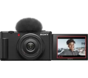 image of SONY ZV-1F Compact Vlogging Camera - Black