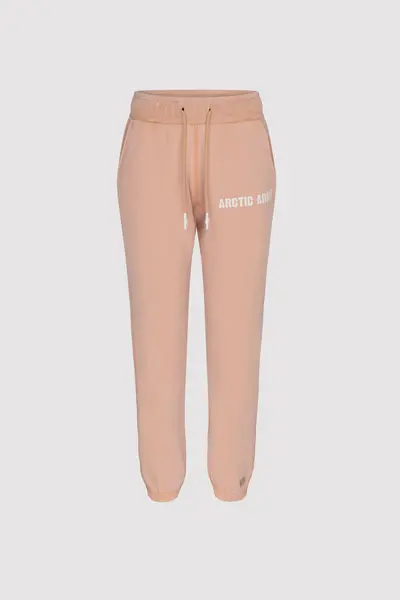 Image of Arctic Army Womens Jersey Joggers In Light Pink - M 100% Cotton Regular Fit