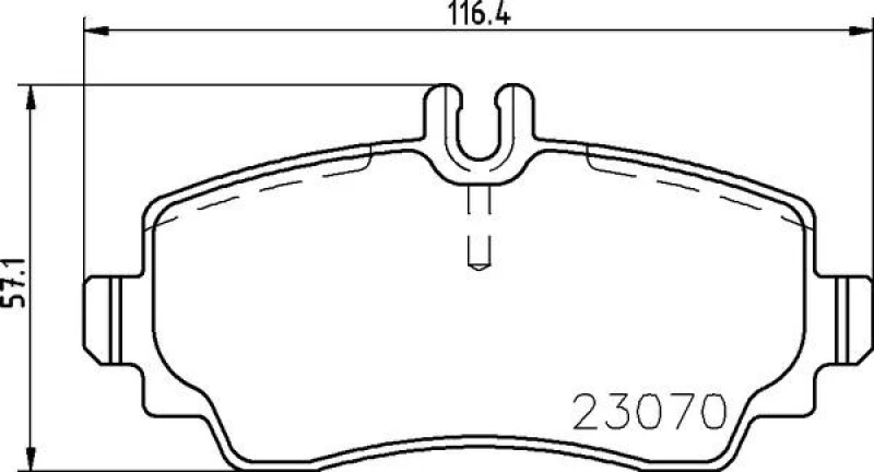 Image of BREMBO Brake pad set BREMBO P 50 047