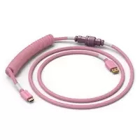 Image of Glorious Coiled Cable USB-C to USB-A - Prism Pink (GLO-CBL-COIL-PP)