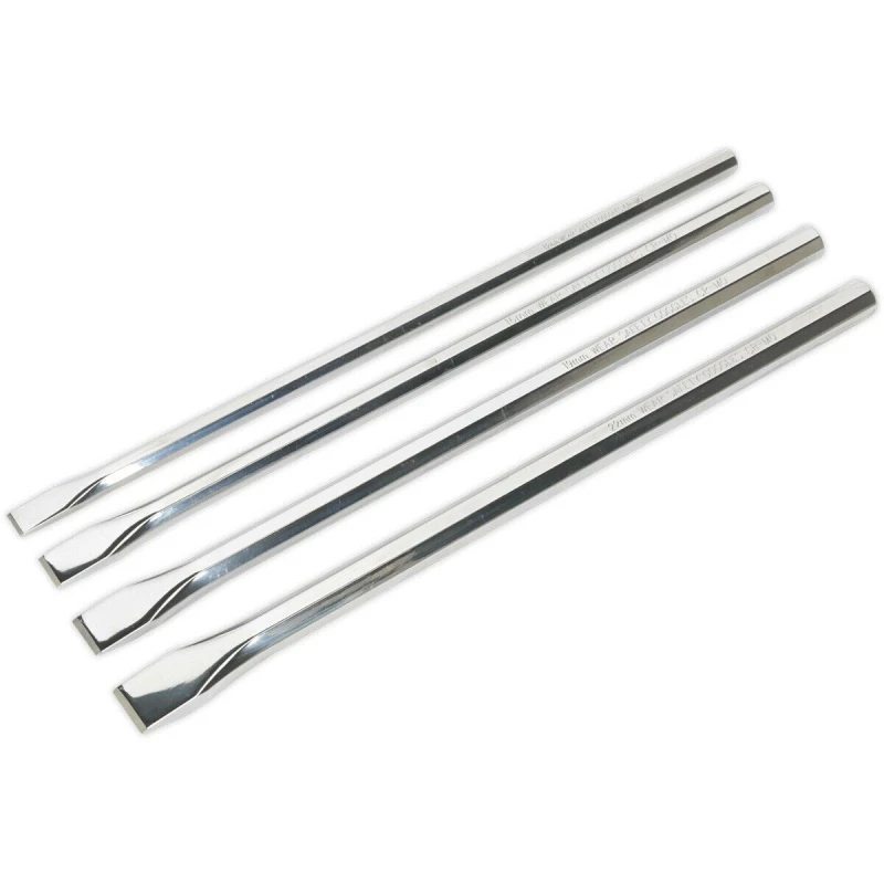 Image of Loops 4 Piece 350mm Extra-Long Chisel Set - Hardened & Tempered - Chromoly Steel Metallics