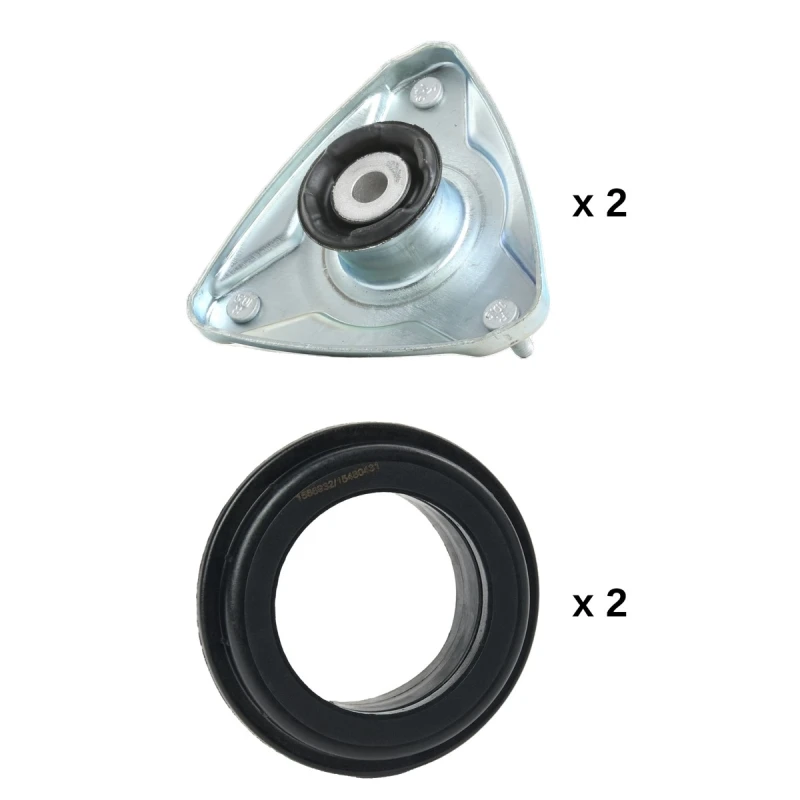 Image of RIDEX 1180S1093 Top strut mount Front Axle Suspension Strut Support Bearing (1180)