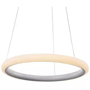 Italux Lighting - Italux Saturn - Modern LED Hanging Pendant Chrome, Warm White 3000K 3560lm