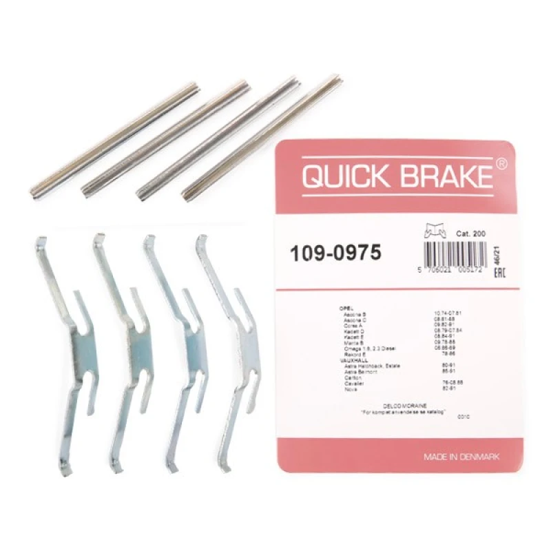 Image of QUICK BRAKE Brake pad fitting kit QUICK BRAKE 109-0975