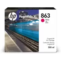Image of HP 863 PageWide XL Magenta Ink Cartridge