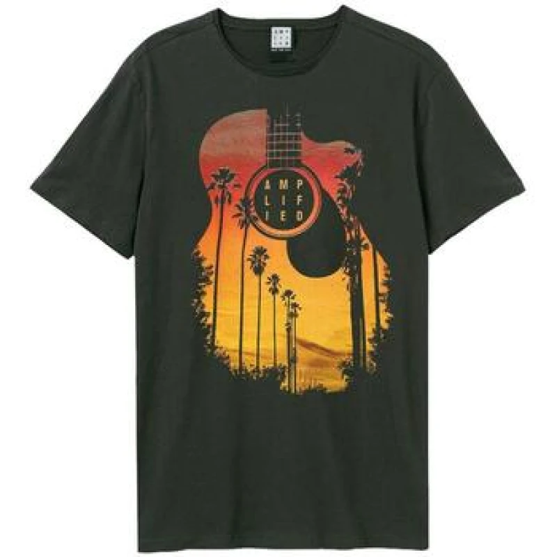 Image of Amplified Amplified Men Sunset T-Shirt in Charcoal Size: X-Small Charcoal XS Male 5063238003835