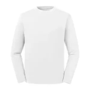 Image of Russell Unisex Adults Pure Organic Reversible Sweatshirt (XXL) (White)