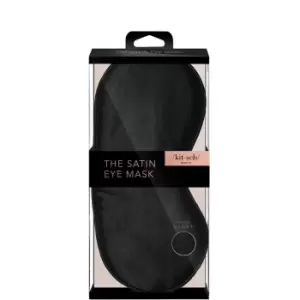 image of Kitsch Satin Eye Mask (Various Colours) - Black