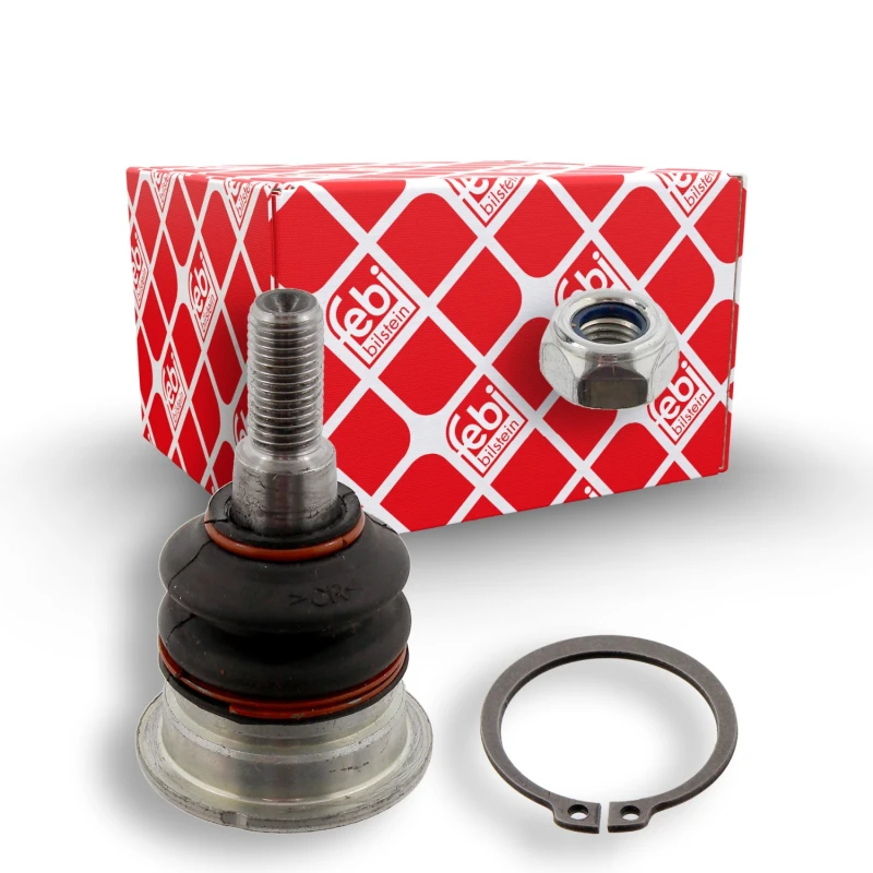 Image of FEBI BILSTEIN 30863 Ball joint Front Axle Right, with lock nut, with retaining ring Support-/Steering Link (2462)
