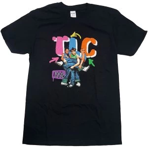 Image of TLC - Kicking Group Unisex Large T-Shirt - Black