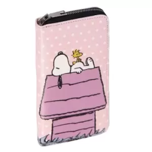 Image of Peanuts Faux Leather Purse / Business Card Holder Snoopy & Woodstock