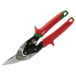 image of Milwaukee Hand Tools Metal Aviation Snips Extra Long Straight Cut