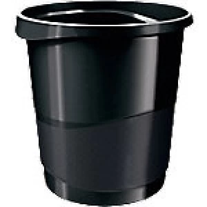 Image of Rexel Waste Bin Choices Black 14 L Polypropylene 25.8 x 28.5 x 32.2 cm
