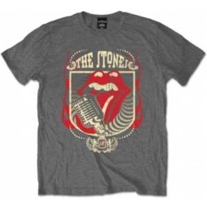 Image of Rolling Stones 40 Licks Charcoal Mens T Shirt: Large