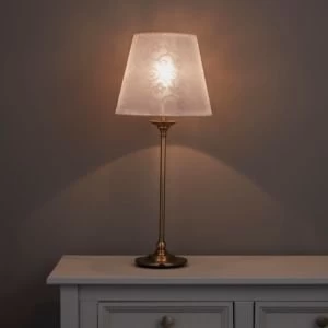 image of Strasbourg Grey Nickel Effect Table Lamp