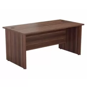 Image of TC Office Rectangular Desk with Panel End Legs 1400 x 800mm, Dark Walnut
