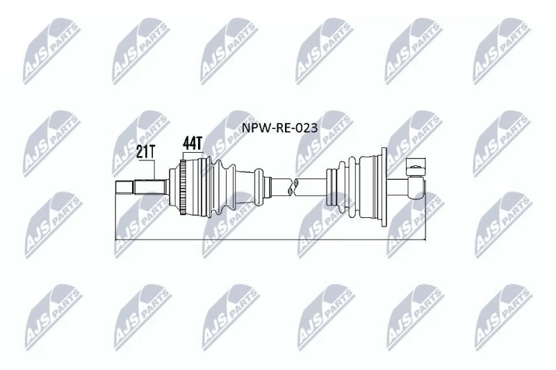 Image of NTY NPW-RE-023 Drive shaft Front Axle Left Drive Shaft (13)
