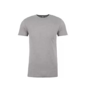 Image of Next Level Adults Unisex Suede Feel Crew Neck T-Shirt (3XL) (Dark Heather Grey)