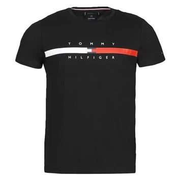 Image of Tommy Hilfiger GLOBAL STRIPE CHEST TEE mens T shirt in Blue - Sizes XXL,S,M,L,XL