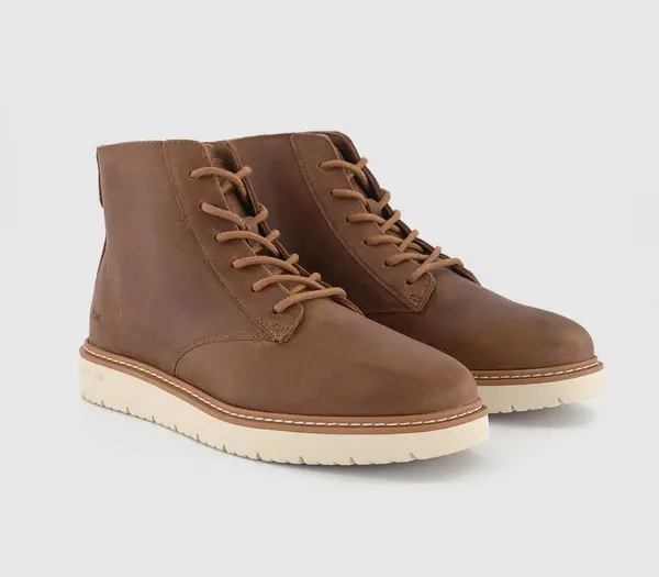 Image of TOMS Mens Navi Trvl Lite Ranger Shoes Tan Leather, 9