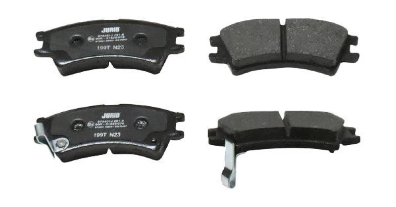 Image of JURID 572401J Brake pad set with acoustic wear warning, without accessories Brake Pad Set,disc brake (402)