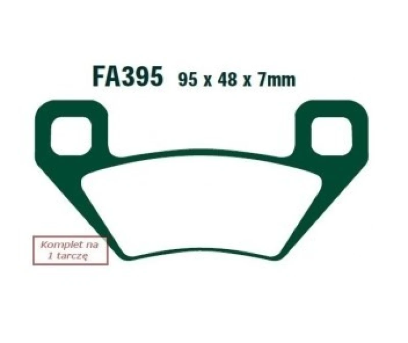 Image of EBC Brakes FA395R Brake pad set Brake Pad Set,disc brake (402)