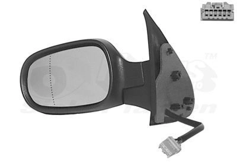 Image of VAN WEZEL Wing mirror VAN WEZEL 3328807
