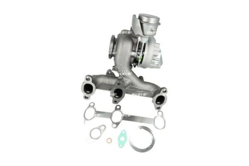 Image of NRF 90010213 Turbocharger with gaskets/seals, with exhaust manifold Charger,charging system (2234)