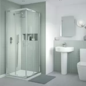 Image of Pacific Corner Entry Shower Enclosure 760mm x 760mm - 6mm Glass - Nuie