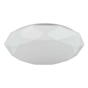 Image of Crystallize Integrated LED Flush Ceiling Lamp White