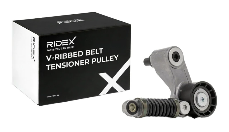 Image of RIDEX 310T0100 Tensioner Pulley Tensioner Pulley,v-ribbed belt (310)