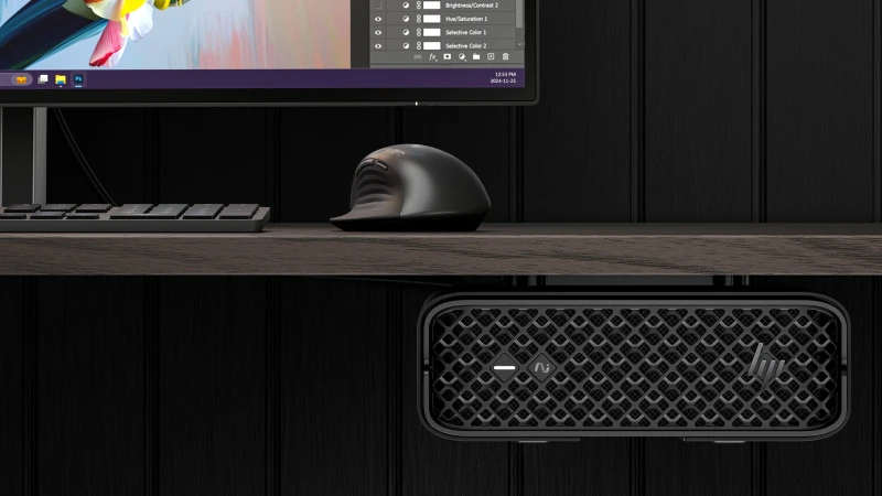 Image of HP Z2 G1i Intel Core Ultra 7 265 32GB DDR5-SDRAM 1TB SSD Windows 11 Pro Mini PC Workstation AI Workstation, AI PC Black A40NFET