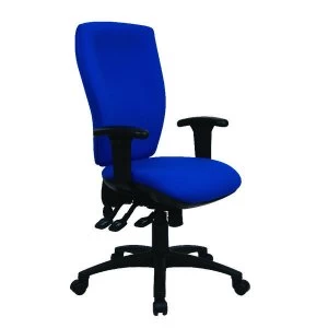 image of Cappela Deluxe Square High Back Posture Blue Chair KF03616