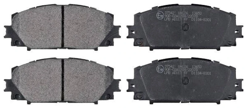 Image of A.B.S. 37542 Brake pad set without integrated wear sensor Brake Pad Set,disc brake (402)
