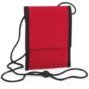 image of Unisex Adult Recycled Crossbody Bag (One Size) (Classic Red) - Bagbase