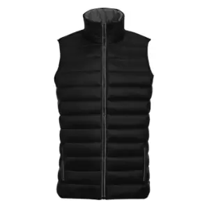 Image of SOLS Mens Wave Padded Water Repellent Bodywarmer/Gilet (3XL) (Black)