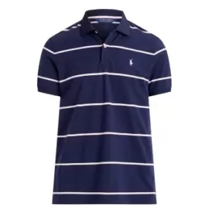 image of Polo Ralph Lauren Polo Ralph Lauren Striped Golf Polo Mens - Blue