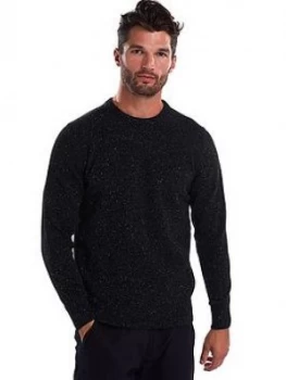 Image of Barbour Tisbury Crew Jumper, Black, Size S, Men