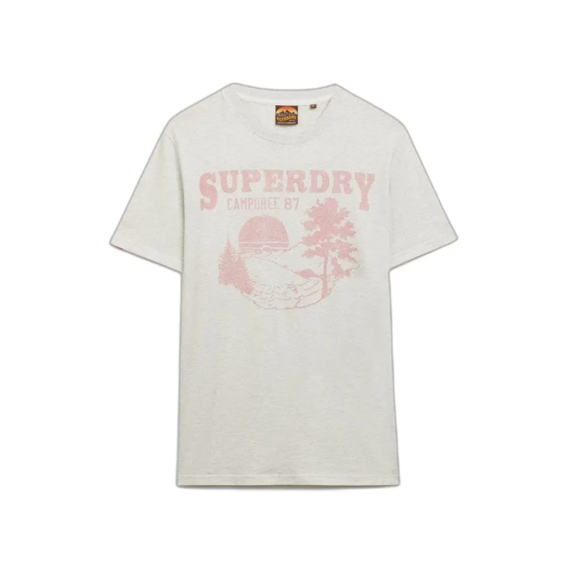 Image of Superdry T-Shirt Superdry Lo-fi Outdoor Mono Gris Unisex S