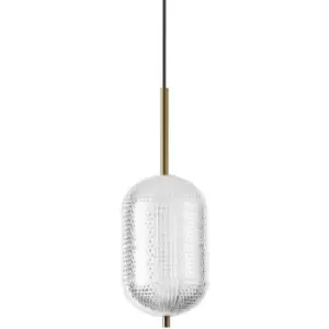 Image of Ideal Lux decor 24cm LED Globe Pendant Ceiling Light Clear, 3000K