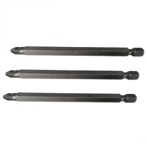 Image of Faithfull FAISBPZ3100 Pozidriv S2 Power Screwdriver Bits PZ3 x 100...