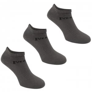 Image of Everlast 3 Pack Trainer Socks Ladies - Grey