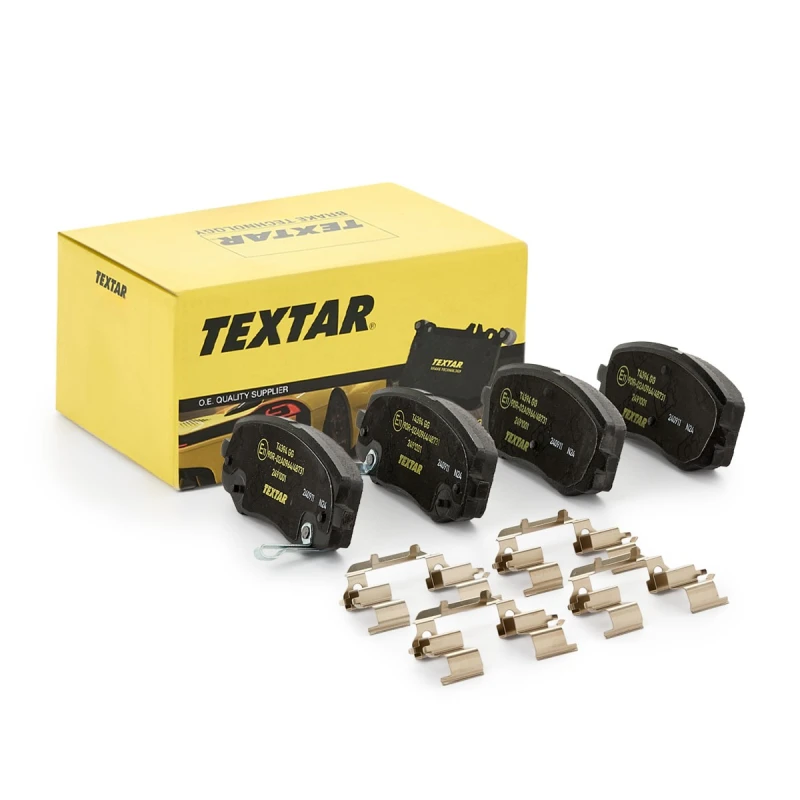 Image of TEXTAR 2491001 Brake pad set Q+ with acoustic wear warning, with accessories Brake Pad Set,disc brake (402)