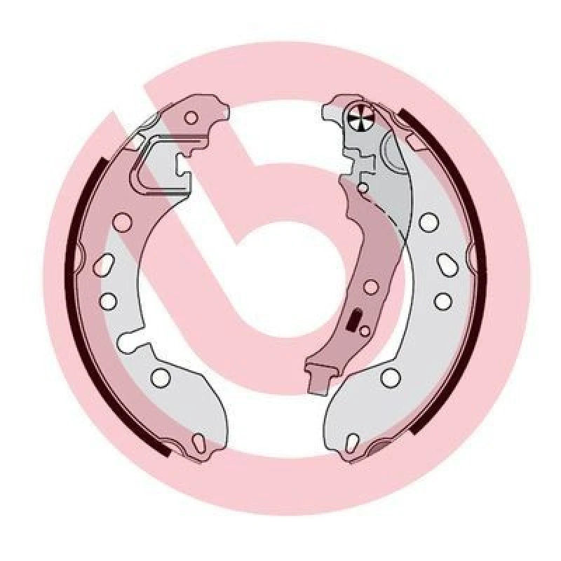 Image of BREMBO Brake Shoe Set BREMBO S 68 548